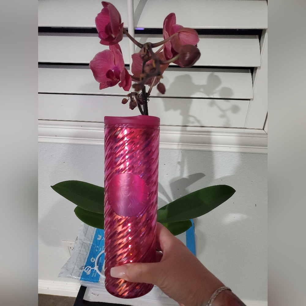 Startbucks pink jewel tumbler NEW